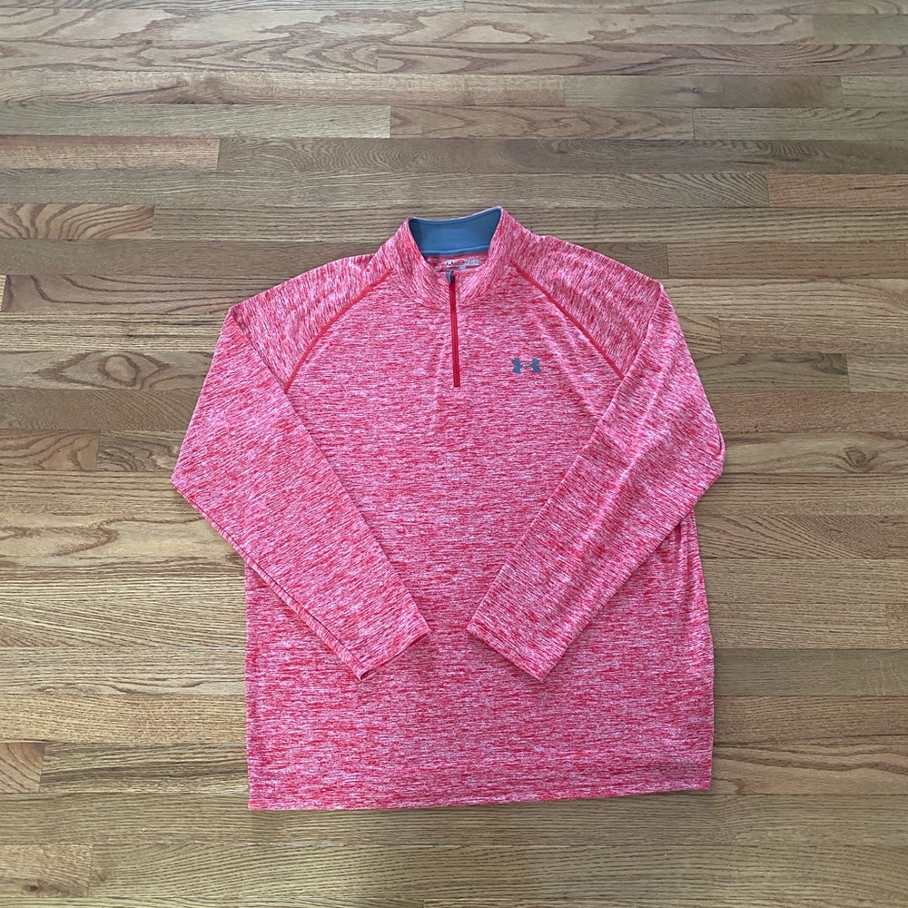Under Armour Men's UA Tech 1/4 Zip Shirt red size XL